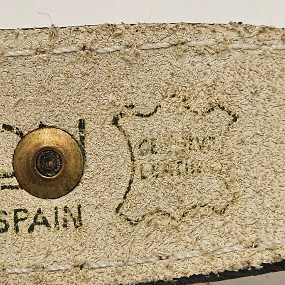 Avignon Leather Belt Womens Size Small Luxury Designer White Boho Western - Picture 5 of 11